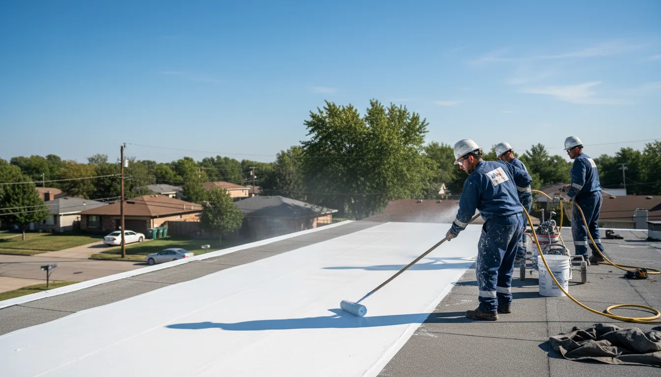 Commercial roof coating in Hebron, CT near me